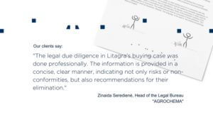 Agrochema feedback legal due diligence LEADELL