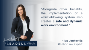 Ilze Jankeviča about Whistleblowing